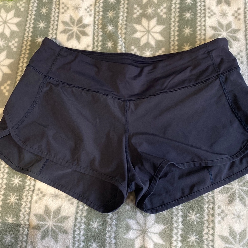 Navy blue lululemon shorts